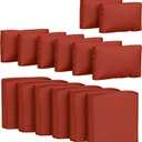 14 Pcs Outdoor Cushion Covers Patio Cushion Slipcovers Replacement Splash Proof with Zipper for Outdoor Furniture, Patio Sofa Couch 3 Sizes, Covers Only (25.5''25.5''4'', Terra Red)