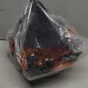 Lighted Harvest Pumpkin Table Decoration Indoor Outdoor Table Centerpiece with Maple Leaves Black Berries and Witch Hat for Fall Table Centerpieces Thanksgiving Halloween Decor