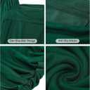 luvamia One Shoulder Dresses for Women Bodycon Long Sleeve Ruched Cocktail Party Date Night Short Dress Special Occasion (Green, S)