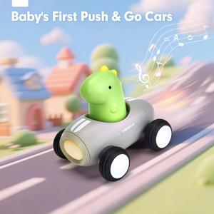 hahaland Push & Go Dinosaur Car
