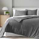Bare Home Comforter Set - Oversized King - Ultra-Soft - Goose Down Alternative - Premium 1800 Series - All Season Warmth Comforter (Oversized King, Heathered Grey)