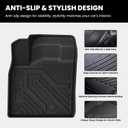 LASFIT Floor Mats & Backrest Mats & Cargo Mat for Nissan Rogue 2026 2025 2024 2023 2022 2021 (Not Fit Rogue Sport), All Weather TPE Custom Fit Floor Liners Car Mats Accessoires, Black