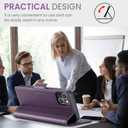 AUPAI for iPhone 14 Wallet Case with Credit Card Holder, PU Leather RFID Blocking Folio Flip Kickstand Magnetic Clasp Protective Phone Cover for Women Men 6.1 Inch Purple