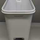 MOPALL Trash Can with Lid, Garbage Can with Press Top & Foot Pedal, Kitchen Step Trash Can, Slim Trash Bin Plastic Garbage Bin Waste Basket for Bathroom|Kitchen|Bedroom|Living Room|Office, 4.4 Gallon