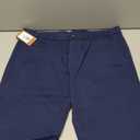 Plaid&Plain Men's Skinny Stretchy Khaki Pants Colored Pants Slim Fit Slacks Tapered Trousers, Blue, Size 34W*28L