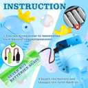 Bubble Machine for Kids, Angel Rechargeable Handheld 20000+Bubbles 3 Modes with Colorful Lighting Automatic Bubble Machine for Kids Toys Party Outdoor Gifts Boys (Blue)