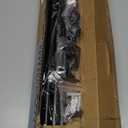 Curtain Rods for Windows 48 to 84-92 inch, 5/8" Matte Black Curtain Rod, Stainless Steel Small Curtain Rods for Bedroom, Living Room,Kitchen,Farmhouse, Outdoor Curtain rod Black