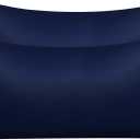 NTBAY Zippered Satin Pillow Cases for Hair and Skin, Luxury King Hidden Zipper Pillowcases Set of 2, 20x36 Inches, Navy Blue