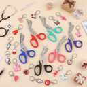 48 Pcs 24 Set Nurses Week Gifts Bulk - 24 Set Bandage Scissors with Funny Keychain, Nursing Scissors Stainless Steel Round Tip, Nurse Appreciation Gifts for Staff Rn Lpn Graduation