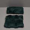 MIULEE Christmas Throw Pillow Covers 18x18 Set of 2 Christmas Decorations Dark Green Soft Plush Faux Fur Wool Xmas Tree Snowflakes Pillowcases Holiday Festivals Winter Home Decor Sofa Couch Bed Porch