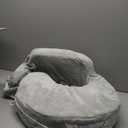 My Brest Friend Super Deluxe Nursing Pillow - Enhanced Comfort & Ergonomic Breastfeeding Pillow for Ultimate Support For Mom & Baby - Adjustable and with Handy Side Pocket, Platinum