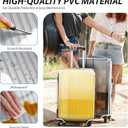 Transparent PVC Suitcase Cover, No Disassembly Required Clear Luggage Protector Suitcase Cover