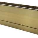 Gold Color Mail Slot Stainless Steel 13 x 4 inches for Almost Any Door (Slot Size 9,8 x 2 inches) | Set with Front and Rear Piece and Screws | Easy Installation and Long Lasting | Stainless Steel