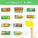 HOWAF 20pcs Jungle Safari Party Sign, Jungle Animal Directional Sign for Birthday Party Baby Shower Decorations Supplies, Wild Animal Party Decoration Welcome Sign, Zoo Animals Paper Sign