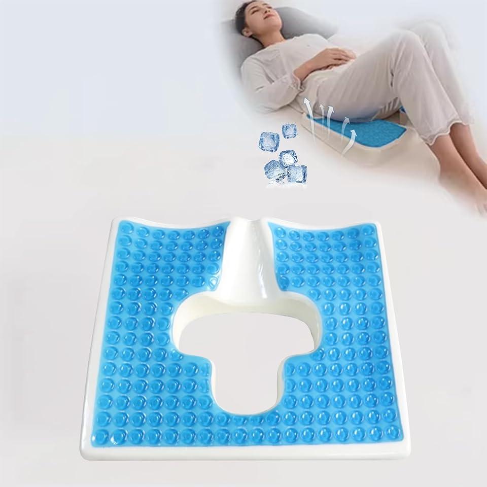 Bed Sore Cushion Gel Memory Foam Wedge Seat Pad with Washable Cover for Elderly and Bedridden Patients - Breathable Anti Bedsore Pressure Relief Seating Solutions
