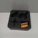 Couch Cup Holder Tray, Acacia Wooden Couch Caddy with Rotatable Phone Holder for Bed Organizer, Waterproof Anti-spill Sofa Cup Holder for Snacks Beverage Remote Black