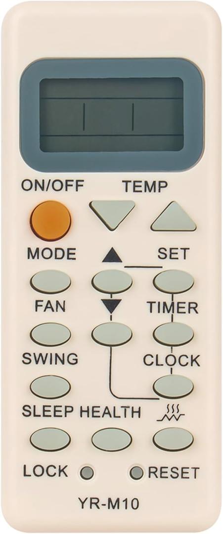 YR-M10 Replace AC Remote Control Compatible with Haier Air Conditioner YR-M09 YR-M07 YR-M05 YL-M05 HSU-09RM03/R2 HSU-12RM03/R2 HSU-18RM03/R2 HSU-24RM03/R2 HSU-09RM03 HSU-12RM03 HSU-18RM03 HSU-24RM03