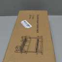 ShellKingdom Over The Toilet Storage Shelf, 2 Tier Toilet Paper Holder Stand Shelves, Punch-Free Bathroom Storage Rack with 2 Hooks, Small Space Organizers for Bathroom, Home, Countertop, White