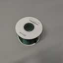 Christmas Green Wired Edge Satin Ribbon,2-1/2 Inch 10 Meters Spool,Use for DIY Gift Wrapping Wreath Floral Arrangement Bow Decoration