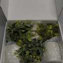 Der Rose 3 Pack Mini Potted Fake Plants Artificial Plastic Eucalyptus Plants Topiaries for Home Office Desk Farmhouse Shelf Room Bathroom Decor(Sage Green) (Grey)