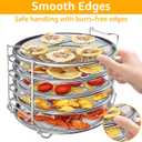 Dehydrator Rack for Ninja Foodi AG300 Grill, Air Fryer Rack 5 Stackable, tainless Steel Stand Accessories Compatible with Ninja Foodi Pressure Cooker and Air Fryer 8 Quart