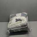 Funny Pet Couch Covers for Sofa Plush Checker Plaid Sofa Covers for Pets Washable 3 Cushion Couch Sofa Mat Friendly (Cream Blue, 60x160 cm/23.6x63 in)