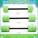 Soulchen 3 Pack Swim Barbells Long Aquatic Exercise Dumbbells Eva Foam Water Weights Dumbbell Pool Exercise Equipment for Adults for Pool Strength Training Workouts Loss