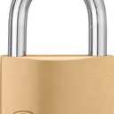 THIRARD Type-1 Brass Padlock  Heavy-Duty, Weatherproof Security Lock with Reinforced Pin Mechanism  Keyed Alike for Sheds, Lockers, Gates & More  Durable, Corrosion-Resistant, Single Pack (50mm, 1.97")