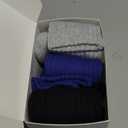 FITRELL Slouch Socks for Women, 3 Pairs Soft Cotton Knee High Scrunch Tube Boot Socks (9-11, Navy+light Grey+black)