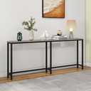 HOMERECOMMEND Console Table with USB Ports,Skinny Hallway Tables,Grey