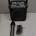 Karaoke Machine, Portable Bluetooth Speaker with 2 Wireless Microphones for Adults & Kids with Lights, Karaoke Microphone with PA System Supports USB/TF/REC/FM/AUX for Home Party Home System Packages (Black)