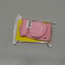 CboZpfa Case for Canon Powershot G7 X Mark III Digital Camera, Soft Silicone Protective with Removable Lens Cover, G7 X Mark III Accessories(2 Tempered Glass Cover, 1 Charm Wrist Strap) - Pink