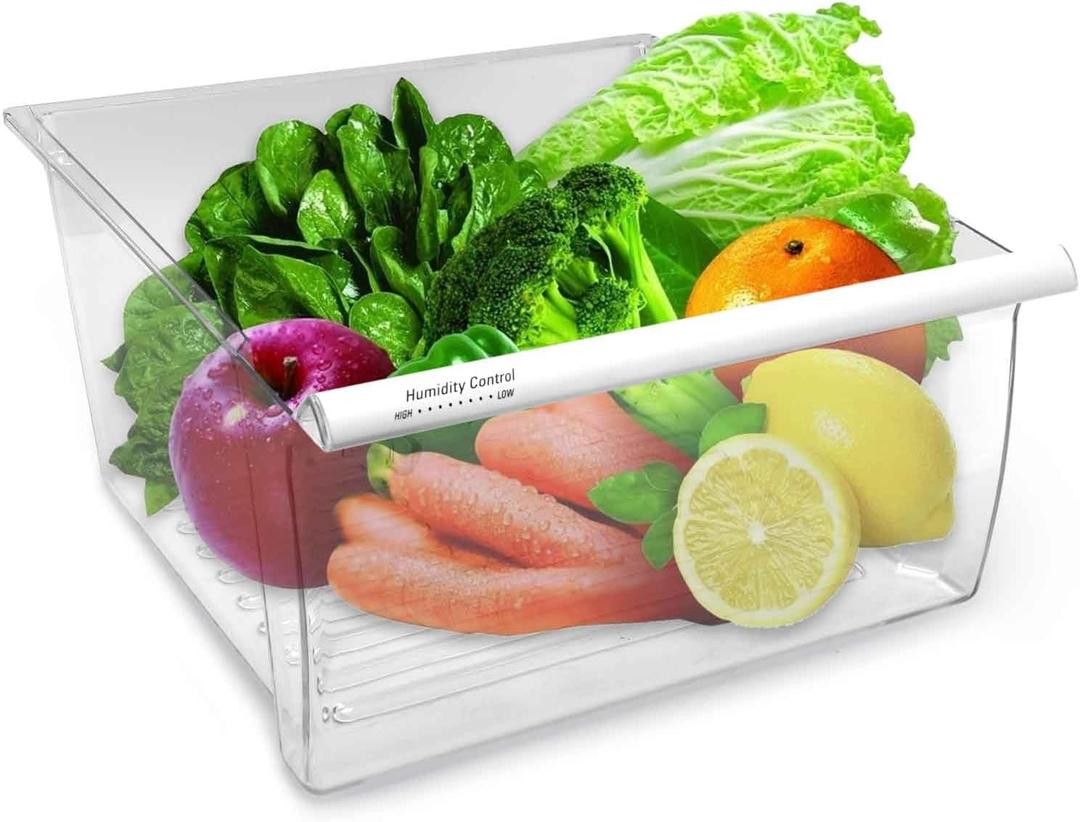 2188656 Crisper Bin, compatible with Whirlpool Refrigerator,Fridge Drawers,Kenmore Refrigerator Parts,Whirlpool Shelf Replacement- WP2188656,2188656 Fridge Crisper Drawer (Upper)