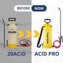 Sprayers Plus Acid Sprayer 2 Gallon, Acid Pro Compression Sprayer, Chemical Resistant, Leak-Free, for Acid Stain Muriatic Acid