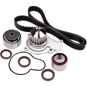 ASAPE Timing Belt Kit & Water Pump with Gasket Compatible with TCK265 2003-2009 for Chrysler for PT Cruiser 2.4L 2003-2006 for Dodge for Stratus 2.4L 2002-2005 for Jeep for Liberty 2.4L