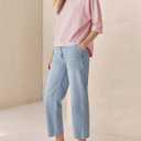 Fanway&EC Women's Casual Summer Tops 3/4 Sleeve Crew Neck T Shirts Loose Fit Tunic Blouses Tee (Pink, XL)