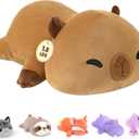 Onsoyours Original 13.8"|1.8 Pound Weighted Stuffed Animals, Cute Weighted Positive Capybara Plush Pillow Toy Soft Weighted Capybara Plushies Gift for Kids Adults