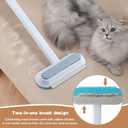 Multifunctional Pet Hair Removal Brush, 4 in1 Cat and Dog Pet Hair Removal Tool, Durable, Reusable, Washable Lint Brush for Furniture, Couch, Carpet, Clothes, Detangling Comb