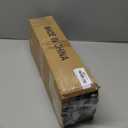 Extra Long Curtain Rod for Windows 30 to 240 inch, Heavy Duty Curtain Rods with Modern End Caps, 1 inch Black Drapery Rods Set for Outdoor Patio, Adjustable Curtain Rod for Room, Black