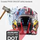 Youth Dirt Bike Helmet for Boys & Girls with Goggles & Gloves for 8-18 Years Old, DOT Certified Kid ATV Helmet Motocross Off Road