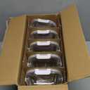 KOMUEE 30 oz 5 Pack Glass Meal Prep Containers, Glass Storage Containers with Lids - Dishwahser, Microwave, Oven and Freezer Safe, White