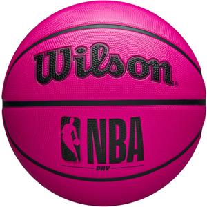 Wilson NBA DRV Outdoor Basketball with Pump (Size 5 - 27.5", Pink)