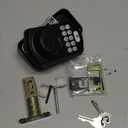 Veise KS02A Fingerprint Keyless Entry Door Lock, Auto Lock, Electronic Keypad Deadbolt for Front Door, Biometric, Anti-Peeping Password, Easy Install, Matte Black