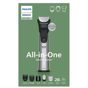 Philips Norelco All-In-One 7000 (MG7975/49) 22-In-1 Face & Body Trimmer, 1.0 set