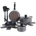 T-Fal Pure Cook NS Grey 10Pc Set