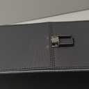 Collectible Trading Card Cases with Portable Handle, with 8Colorful Divider Tabs&3card supporters,PU Leather Commander Card Deck CaseforMTG Game Cards (3 Rows-Black & Grey)