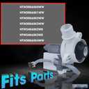 Upgraded 290D1201G003 B30-3A02 290D1201G001 Washer Water Drain Pump Motor Replaces For GE, Hotpoint HTW200ASK0WW HTW200ASK1WW HTW200ASK2WW HTW200ASK3WW HTW240ASK2WS HTW240ASK3WS HTW200ASK4WW