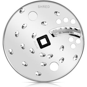 Food Processor Slice Shred Disc Blade Replacement for Hamilton Beach 70730, 70740, 70670, 70760 - Stainless Steel Disc for Slicing and Shredding