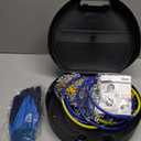 Snow-Chains Auto Fixing 1 Min Quick Fit Easy Installation Tire-Chains, Portable Reusable Universal Emergency Tire Traction Chain for Passenger Car, Pickup Trucks and SUV - Set of 2 (HKN-160)