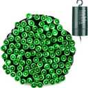 Joomer Green Battery String Lights, 66ft 200LED Fairy Lights Battery Operated Timer 8 Modes Waterproof for Outdoor St. Patrick's Day Christmas Trees Decoration